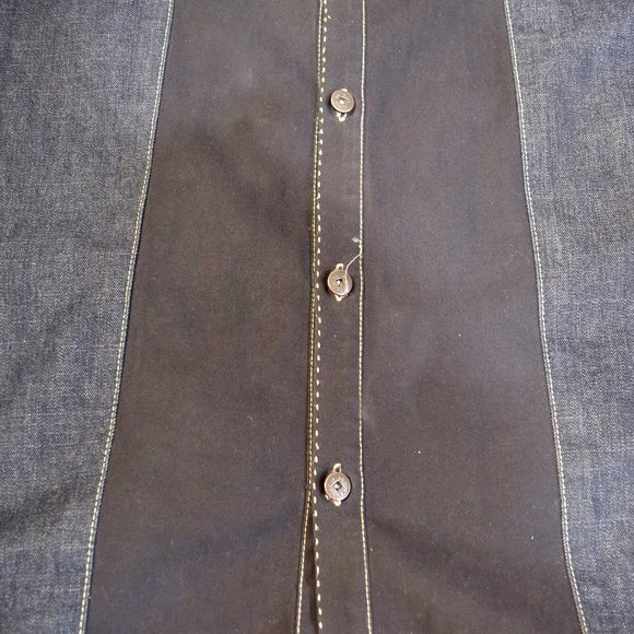 MARITHE GIRBAUD Jean Jacket Shirt Bliue Denim XL - Picture 7 of 7